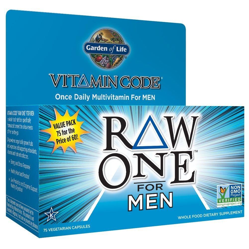 MENNESKER - VITAMIN CODE RAW ONE HELE MATVITAMIN TILGJENGELIG MED PROBIOTIK, VEGETARIAN, 75 KAPSULER